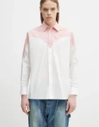 Fiorucci Памучна риза Embroidered Heart Relaxed Fit