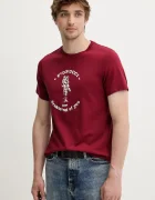 Fiorucci Памучна тениска Burgundy Dreaming of You Regular Fit T-Shirt
