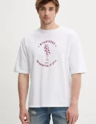 Fiorucci Памучна тениска White Dreaming of You Print Relaxed Fit T-Shirt
