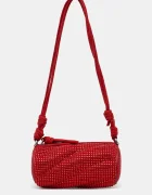 Fiorucci Велурена чанта Suede Rhinestone Micro Mella