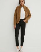 FjallRaven Поларен суичър Vardag Pile в кафяво с изчистен дизайн