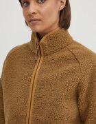 FjallRaven Поларен суичър Vardag Pile в кафяво с изчистен дизайн