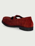 Fly London мокасини дамски от кожа ARFE535FLY бордо P145535002