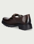 Fly London половинки обувки дамски от кожа RUFE491FLY кафяви P145491002