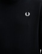 fred perry Памучен суичър Crew Neck Sweatshirt в тъмносиньо с апликация M7535.248