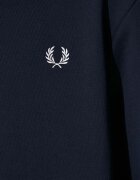 fred perry Памучен суичър Crew Neck Sweatshirt в тъмносиньо с апликация M7535.248