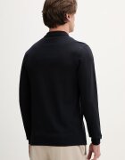 fred perry Памучна блуза с дълги ръкави в тъмносиньо с апликация M6006.608