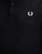 fred perry Памучна блуза с дълги ръкави в тъмносиньо с апликация M6006.608