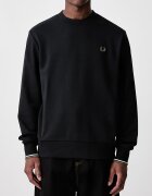 fred perry суичър мъжки от памук черен M7535