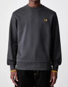 fred perry суичър мъжки от памук сив M7535