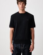 fred perry тениска мъжка от памук с еластан тъмносиня M3442