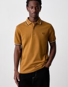 fred perry тениска с яка мъжка от памук кафява M3600
