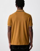 fred perry тениска с яка мъжка от памук кафява M3600