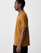 fred perry тениска с яка мъжка от памук кафява M3600