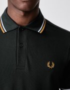 fred perry тениска с яка мъжка от памук зелена M3600