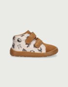 Froddo половинки обувки за деца от кожа BAREFOOT FIRST STEP бежови G2130369