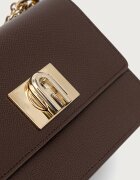 Furla чанта crossbody дамска от кожа 1927 Mini Crossbody 20 кафява BAFKACO.ARE000.4284S