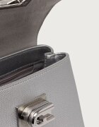 Furla чанта crossbody дамска от кожа 1927 Mini Top Handle сребърна WB00109.AMT000.Y3000