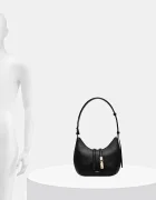 Furla чанта crossbody дамска от кожа Goccia S Shoulder Bag черна WB01500 BX3353 O6000
