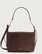Furla чанта crossbody дамска от кожа Tonie Mini Hobo кафява WE00877.U10000.3244S