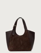 Furla чанта дамска от кожа Dora M Tote кафява WB02012.BX4018.3244S