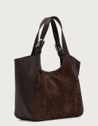 Furla чанта дамска от кожа Dora M Tote кафява WB02012.BX4018.3244S