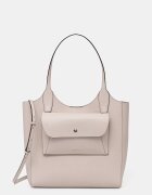 Furla Чанта дамска от кожа Lea M Tote бежова WB01941