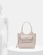 Furla Чанта дамска от кожа Lea M Tote бежова WB01941