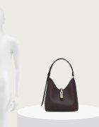Furla чанта тип хобо дамска от кожа Goccia S Hobo кафява WB01979.BX3353.2460S