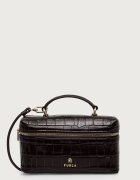 Furla козметична чанта дамска от кожа Camelia Micro кафява WE00625.BX4255.2460S