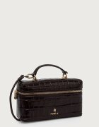 Furla козметична чанта дамска от кожа Camelia Micro кафява WE00625.BX4255.2460S