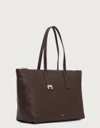 Furla шопинг чанта дамска от кожа Olivia L Tote кафява WB01940.HSF000.4284S