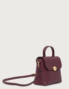 Furla структурирана чанта дамска от кожа Moonlight S Top Handle бордо WB01882.BX3036.4908S