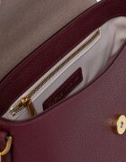 Furla структурирана чанта дамска от кожа Moonlight S Top Handle бордо WB01882.BX3036.4908S