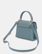 Furla структурирана чанта дамска от кожа тюркоазена WB00109 ARE000 4896S