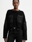 G-STAR Памучен суичър Multi pkt mix loose cropped