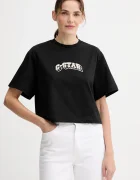 G-STAR Памучна тениска Felt logo boxy