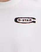 G-STAR Памучна тениска в бяло с принт D26047-C336