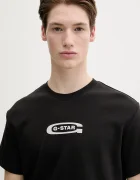 G-STAR Памучна тениска в черно с принт D25967-C812