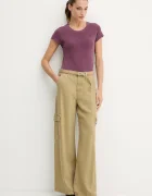 G-STAR тениска дамска от памук Overdyed eyben slim v t 2.0 бордо D24533-B059
