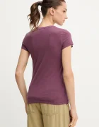 G-STAR тениска дамска от памук Overdyed eyben slim v t 2.0 бордо D24533-B059