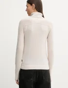 G-STAR Вълнен пуловер Core turtle slim knit в бежово от лека материя с поло D27713-B692