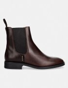 Gant боти челси дамски от кожа Fayy кафяви 33551427