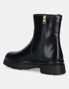 Gant Кожени боти Aligrey в черно с равна подметка 31541155
