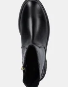 Gant Кожени боти Aligrey в черно с равна подметка 31541155