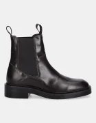 Gant Кожени боти челси Fallwi в кафяво с равна подметка 31541129