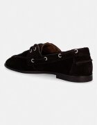 Gant мокасини дамски от велур Gimble кафяви 32531288