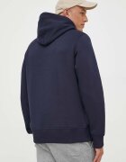 Gant Суичър в тъмносиньо с качулка с апликация