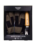 Gentlemen's Hardware Градинарски комплект Leather Gloves & Root Lifter (2 броя)