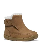Geox боти за деца от кожа MACCHIA кафяви B664NB.00033